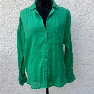 NWT The Buttondown Shirt by Maeve: Linen Edition